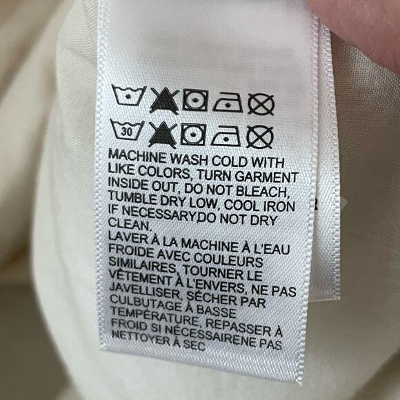 Lucky Brand Women’s Quilted Jacket Short Full Zip Pockets Cotton sz S Cream - Picture 10 of 13